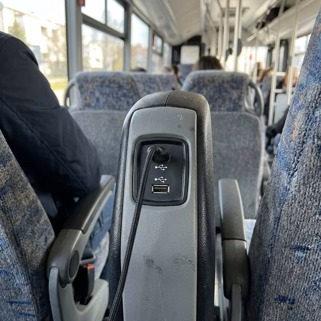 estero 30 passenger minibus usb charging