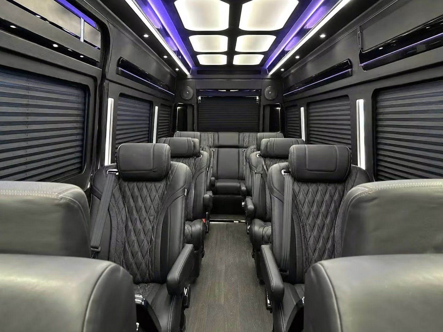 estero sprinter van rental with driver reclining seats