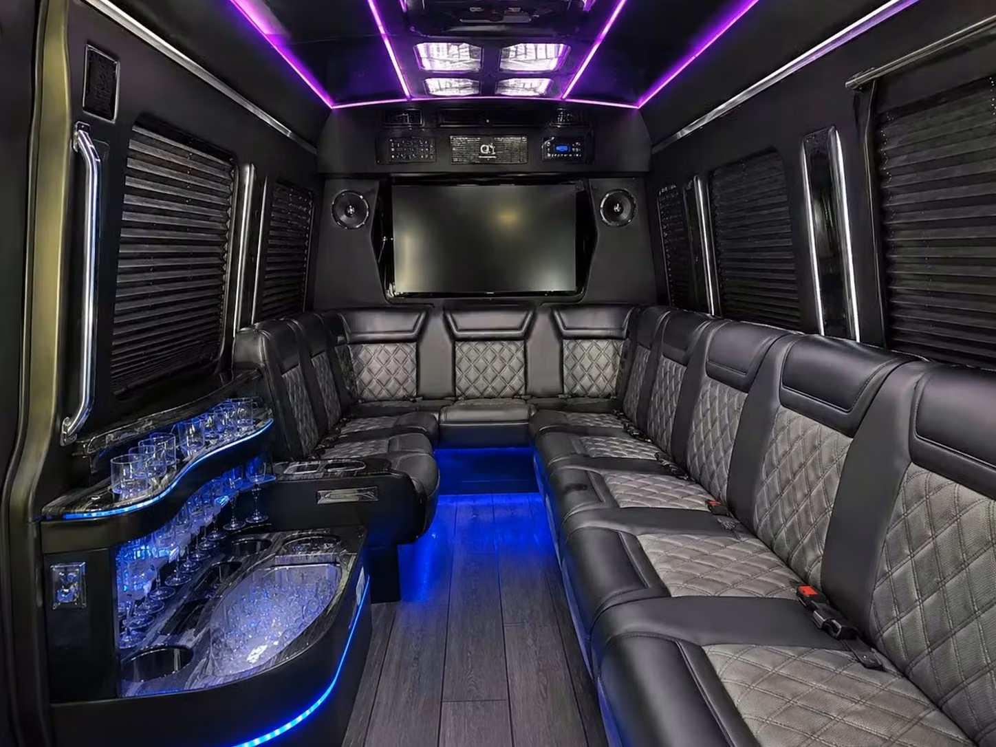 estero wedding buses with a c wifi power outlets and onboard restrooms