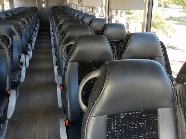 estero charter bus interior