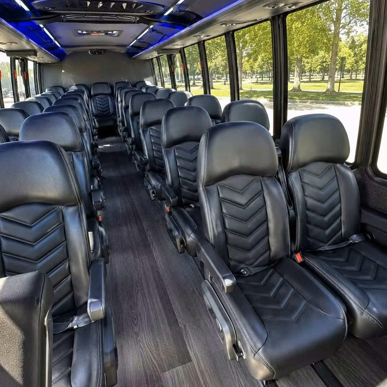 28 passenger minibus inside