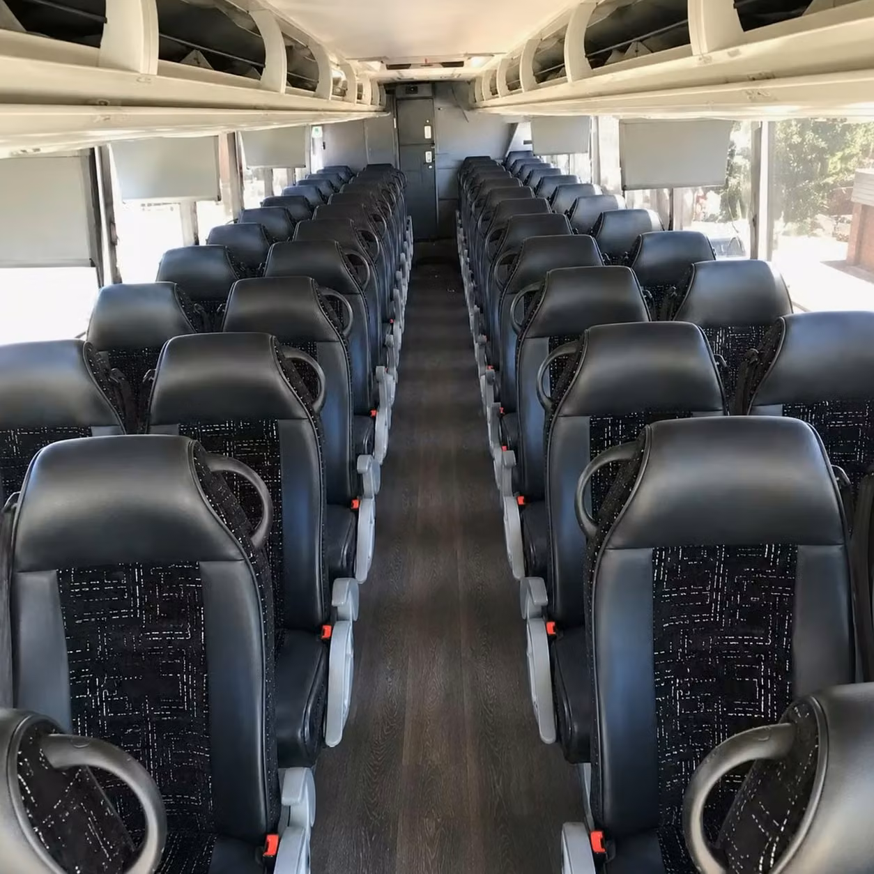 56 passenger charter bus interior